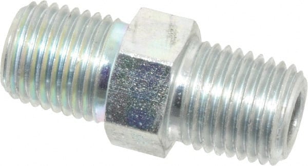 Eaton - 1/4 Male Thread, Steel Industrial Pipe Hex Nipple - All Tool & Supply