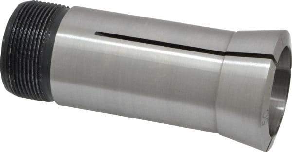 Interstate - 1-3/32 Inch 5C Round Collet - 3.28" Overall Length, 1.041-24 Internal Thread Size, Steel, 0.0005 Inch TIR - Exact Industrial Supply