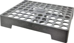 Made in USA - 76 Collet, 5C Plastic Collet Rack and Tray - 14 Inch Wide x 3 Inch High x 17-1/4 Inch Long - Exact Industrial Supply