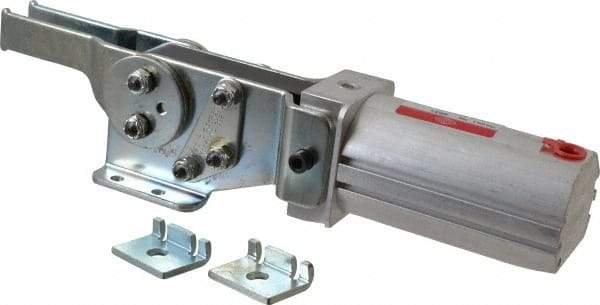 De-Sta-Co - 390 Lb Inner Hold Capacity, Horiz Mount, Air Power Hold-Down Toggle Clamp - 1/8 NPT Port, 145 Max psi, 90° Bar Opening, 39.62mm Height Under Bar - All Tool & Supply