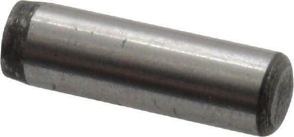 Value Collection - 3/16" Diam x 5/8" Pin Length Alloy Steel Oversized Dowel Pin - C 50-58 Hardness, 7,200 Lb Breaking Strength, 1 Beveled & 1 Rounded End - All Tool & Supply