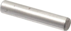 Value Collection - 3/16" Diam x 1" Pin Length Alloy Steel Oversized Dowel Pin - C 50-58 Hardness, 7,200 Lb Breaking Strength, 1 Beveled & 1 Rounded End - All Tool & Supply