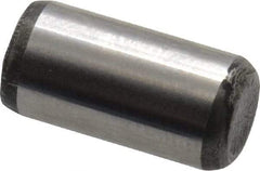 Value Collection - 1/4" Diam x 1/2" Pin Length Alloy Steel Oversized Dowel Pin - C 50-58 Hardness, 12,800 Lb Breaking Strength, 1 Beveled & 1 Rounded End - All Tool & Supply