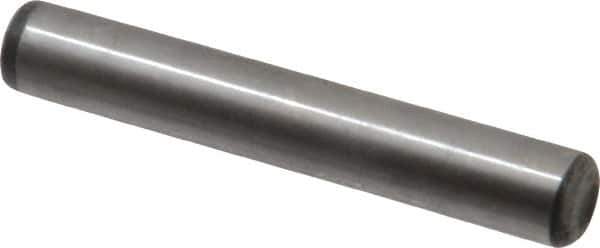 Value Collection - 5/16" Diam x 2" Pin Length Alloy Steel Oversized Dowel Pin - C 50-58 Hardness, 20,000 Lb Breaking Strength, 1 Beveled & 1 Rounded End - All Tool & Supply