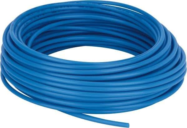 Coilhose Pneumatics - 0.17" ID x 1/4" OD, 100' Long, Polyethylene Tube - Blue, 173 Max psi, -60 to 200°F - All Tool & Supply