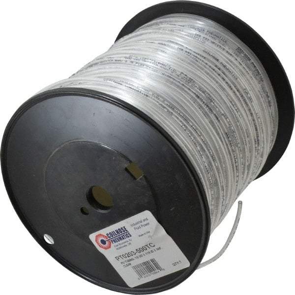 Coilhose Pneumatics - 1/16" ID x 1/8" OD, 500' Long, Polyurethane Tube - Clear, 233 Max psi, -60 to 200°F - All Tool & Supply