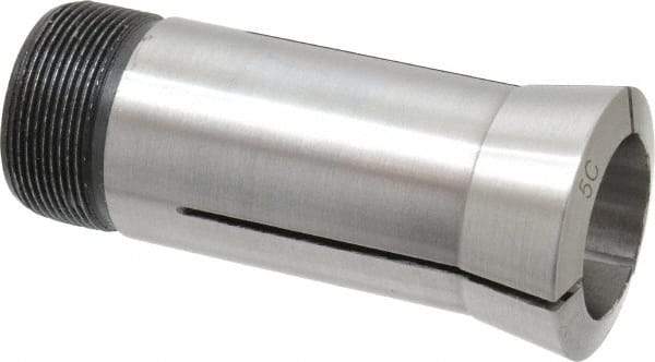 Interstate - 25 mm 5C Round Collet - 1.047-24 Internal Thread Size, Steel - Exact Industrial Supply