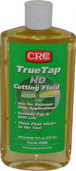 CRC - TrueTap HD, 16 oz Bottle Cutting & Tapping Fluid - Straight Oil, For Drilling, Reaming, Sawing, Shearing, Threading, Turning - All Tool & Supply