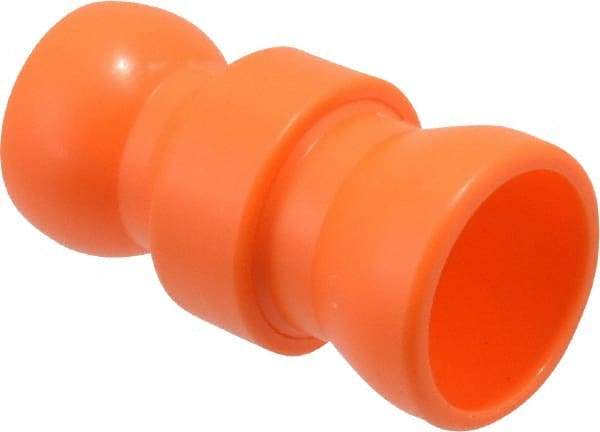 Loc-Line - 2 Piece, 1/2" ID Coolant Hose In-Line Valve - Female to Ball Connection, Acetal Copolymer Body, Unthreaded, Use with Loc-Line Modular Hose Systems - All Tool & Supply