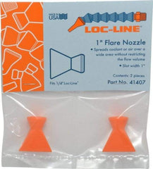 Loc-Line - 1/4" Hose Inside Diam x 1" Nozzle Diam, Coolant Hose Nozzle - For Use with Loc-Line Modular Hose System, 2 Pieces - All Tool & Supply