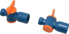 Loc-Line - 2 Piece, 1/4" ID Coolant Hose Valve Pack - Female to Male Connection, Acetal Copolymer Body, 1/4 NPT, Use with Loc-Line Modular Hose Systems - All Tool & Supply