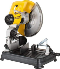 DeWALT - 14" Blade Diam, 1" Arbor Hole, Miter Multi-Cutter Metal Cutting Chop & Cutoff Saw - 1,300 RPM, 4 hp, 120 Volts, 1 Phase - All Tool & Supply