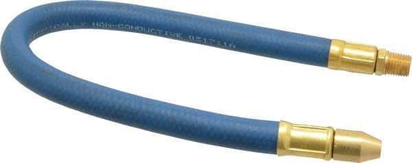 Coilhose Pneumatics - 18" Hose Length, 1/4" Nozzle Diam, 3/8" Hose ID, Coolant Hose - 1/4" NPT For Mist Coolant Systems - All Tool & Supply