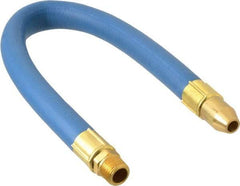 Coilhose Pneumatics - 18" Hose Length, 3/8" Nozzle Diam, 1/2" Hose ID, Coolant Hose - 3/8" NPT For Mist Coolant Systems - All Tool & Supply