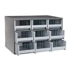 Akro-Mils - 9 Drawer, Small Parts Modular Steel Frame Storage Cabinet - 11" Deep x 17" Wide x 11" High - All Tool & Supply