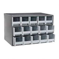 Akro-Mils - 15 Drawer, Small Parts Modular Steel Frame Storage Cabinet - 11" Deep x 17" Wide x 11" High - All Tool & Supply