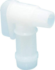 Made in USA - 3/4" NPT Polyethylene Rigid Drum Faucet - No Arrester, Manual Closing - All Tool & Supply