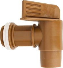 Made in USA - 2" NPT Polyethylene Rigid Drum Faucet - No Arrester, Manual Closing - All Tool & Supply