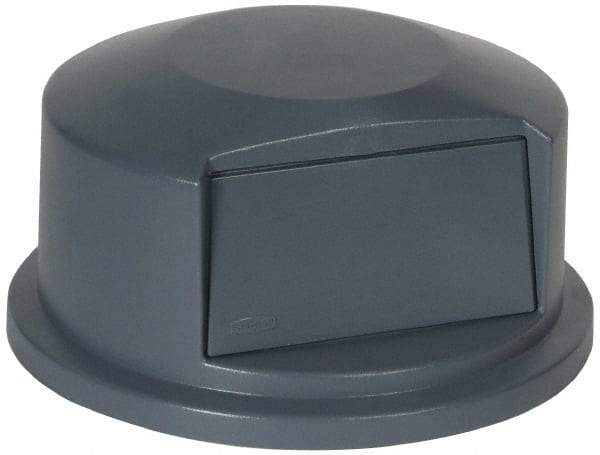 Rubbermaid - Round Lid for Use with 44 Gal Round Trash Cans - Gray, Polyethylene, For 2643 Brute Trash Cans - All Tool & Supply