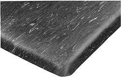 Wearwell - 3' Long x 2' Wide, Dry Environment, Anti-Fatigue Matting - Black, Vinyl with Nitrile Blend Base, Beveled on 4 Sides - All Tool & Supply