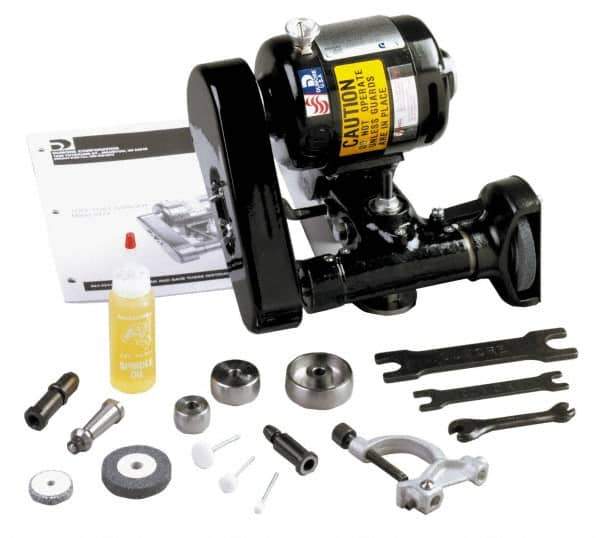 Dumore - Integral, Internal and External Spindle, Tool Post Grinder - 1/8, 8 to 14 Inch Lathe Swing Compatibility, 1/4 hp, 115 Volts, 3/8 Inch Spindle Hole Diameter - All Tool & Supply