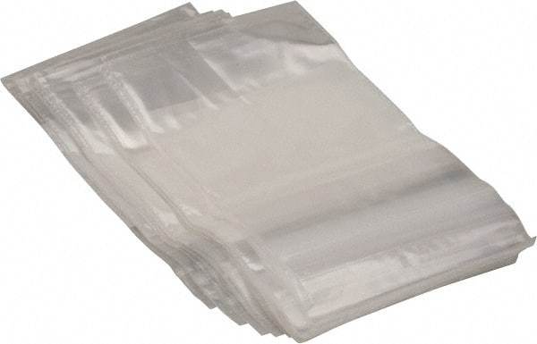 Value Collection - 3 x 5", 2 mil Self-Seal Polybags - Regular-Duty with White Marking Block - All Tool & Supply