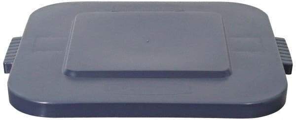 Rubbermaid - Square Lid for Use with 28 Gal Square Trash Cans - Gray, Polyethylene, For 3526 Brute Trash Cans - All Tool & Supply