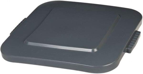 Rubbermaid - Square Lid for Use with 40 Gal Square Trash Cans - Gray, Polyethylene, For 3536 Brute Trash Cans - All Tool & Supply