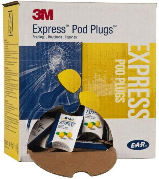 3M - Disposable, Uncorded, 25 dB Earplugs - Yellow, 100 Pairs - All Tool & Supply