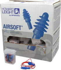 Howard Leight - Reusable, Corded, 27 dB, Flange Earplugs - Blue, 50 Pairs - All Tool & Supply