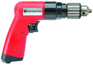 #UT8895R - 3/8" Reversing - Air Powered Drill - Handle Exhaust - All Tool & Supply