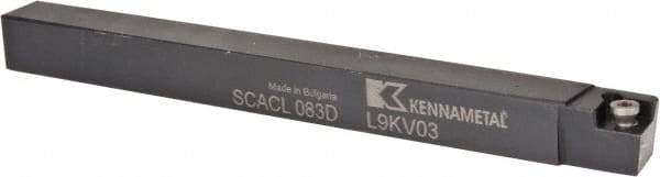 Kennametal - SCAC, Left Hand Cut, 10° Lead Angle, 1/2" Shank Height x 1/2" Shank Width, Neutral Rake Indexable Turning Toolholder - 6" OAL, CC..32.5. Insert Compatibility, Series Screw-On - All Tool & Supply