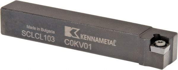 Kennametal - SCLC, Left Hand Cut, 5° Lead Angle, 5/8" Shank Height x 5/8" Shank Width, Neutral Rake Indexable Turning Toolholder - 4" OAL, CC..32.5. Insert Compatibility, Series Screw-On - All Tool & Supply