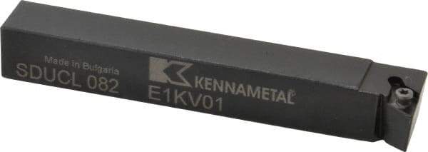 Kennametal - SDUC, Left Hand Cut, 3° Lead Angle, 1/2" Shank Height x 1/2" Shank Width, Neutral Rake Indexable Turning Toolholder - 3-1/2" OAL, DC..21.5. Insert Compatibility, Series Screw-On - All Tool & Supply