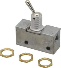 ARO/Ingersoll-Rand - 0.195 CV Rate & 7.5 CFM 3 Way Air Valve - Retained Toggle, Manual Return, 150 Max psi - All Tool & Supply