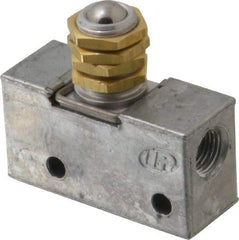 ARO/Ingersoll-Rand - 0.195 CV Rate & 7.5 CFM 3 Way Air Valve - Ball Roller, Spring Return, 150 Max psi - All Tool & Supply