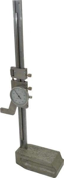 Value Collection - 8" Stainless Steel Dial Height Gage - 0.001" Graduation, Dial Display - All Tool & Supply