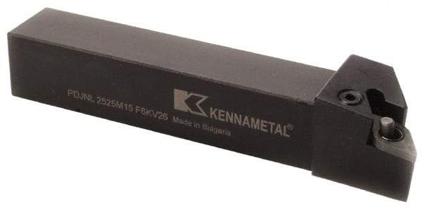 Kennametal - PDJN, Right Hand Cut, 3° Lead Angle, 32mm Shank Height x 25mm Shank Width, Negative Rake Indexable Turning Toolholder - 170mm OAL, DN..1506.. Insert Compatibility, Series Kenlever - All Tool & Supply