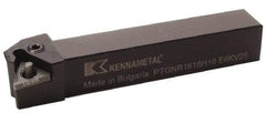 Kennametal - PTGN, Right Hand Cut, 0° Lead Angle, 25mm Shank Height x 25mm Shank Width, Negative Rake Indexable Turning Toolholder - 150mm OAL, TN..2204.. Insert Compatibility, Series Kenlever - All Tool & Supply