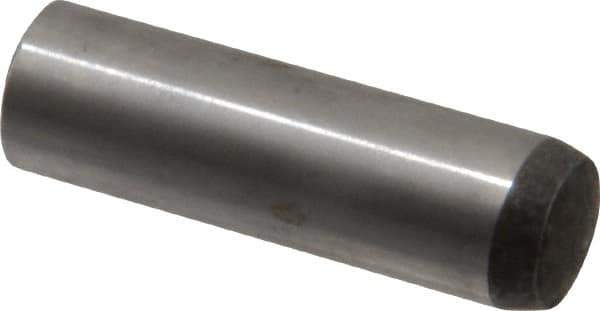 Value Collection - 10mm Diam x 35mm Pin Length Alloy Steel Standard Dowel Pin - C 58-62 Hardness, 37,100 Lb Breaking Strength, 1 Rounded End - All Tool & Supply