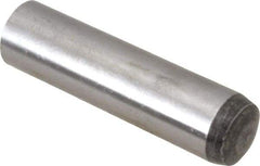 Value Collection - 10mm Diam x 40mm Pin Length Alloy Steel Standard Dowel Pin - C 58-62 Hardness, 37,100 Lb Breaking Strength, 1 Rounded End - All Tool & Supply