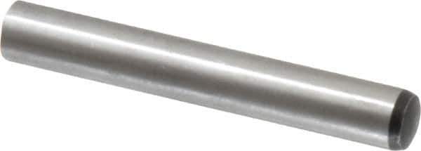 Value Collection - 10mm Diam x 70mm Pin Length Alloy Steel Standard Dowel Pin - C 58-62 Hardness, 37,100 Lb Breaking Strength, 1 Rounded End - All Tool & Supply