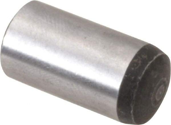 Value Collection - 12mm Diam x 25mm Pin Length Alloy Steel Standard Dowel Pin - C 58-62 Hardness, 53,400 Lb Breaking Strength, 1 Rounded End - All Tool & Supply