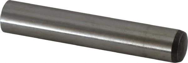 Value Collection - 12mm Diam x 70mm Pin Length Alloy Steel Standard Dowel Pin - C 58-62 Hardness, 53,400 Lb Breaking Strength, 1 Rounded End - All Tool & Supply