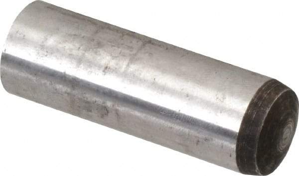 Value Collection - 16mm Diam x 50mm Pin Length Alloy Steel Standard Dowel Pin - C 58-62 Hardness, 94,900 Lb Breaking Strength, 1 Rounded End - All Tool & Supply