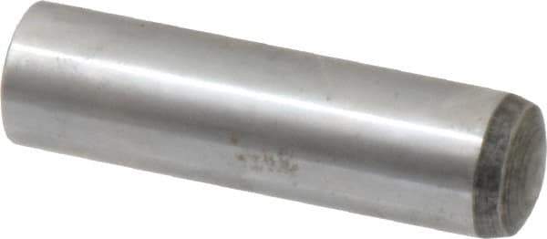 Value Collection - 16mm Diam x 60mm Pin Length Alloy Steel Standard Dowel Pin - C 58-62 Hardness, 94,900 Lb Breaking Strength, 1 Rounded End - All Tool & Supply