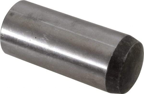 Value Collection - 20mm Diam x 50mm Pin Length Alloy Steel Standard Dowel Pin - C 58-62 Hardness, 148,000 Lb Breaking Strength, 1 Rounded End - All Tool & Supply