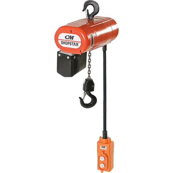 CM - 1,000 Lb Capacity 12 FPM Lift Speed 460V Electric Chain Hoist - All Tool & Supply