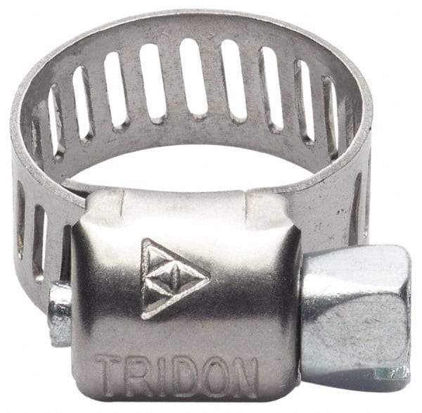 IDEAL TRIDON - SAE Size 200, 11 to 13" Diam, Stainless Steel Worm Drive Clamp - 1/2" Wide, Material Grade 201, Series 611 - All Tool & Supply