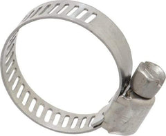 IDEAL TRIDON - SAE Size 8, 7/16 to 1" Diam, Stainless Steel Miniature Worm Drive Clamp - 5/16" Wide, Material Grade 301, Series 350 - All Tool & Supply